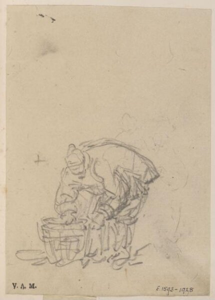 George Chinnery, A stooping Chinese figure