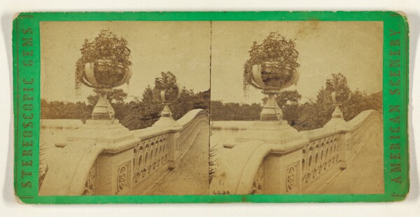 Edward and Henry T. Anthony & Co., The Rampart of the Bow Bridge, with its Vases of Flowers, Central Park.
