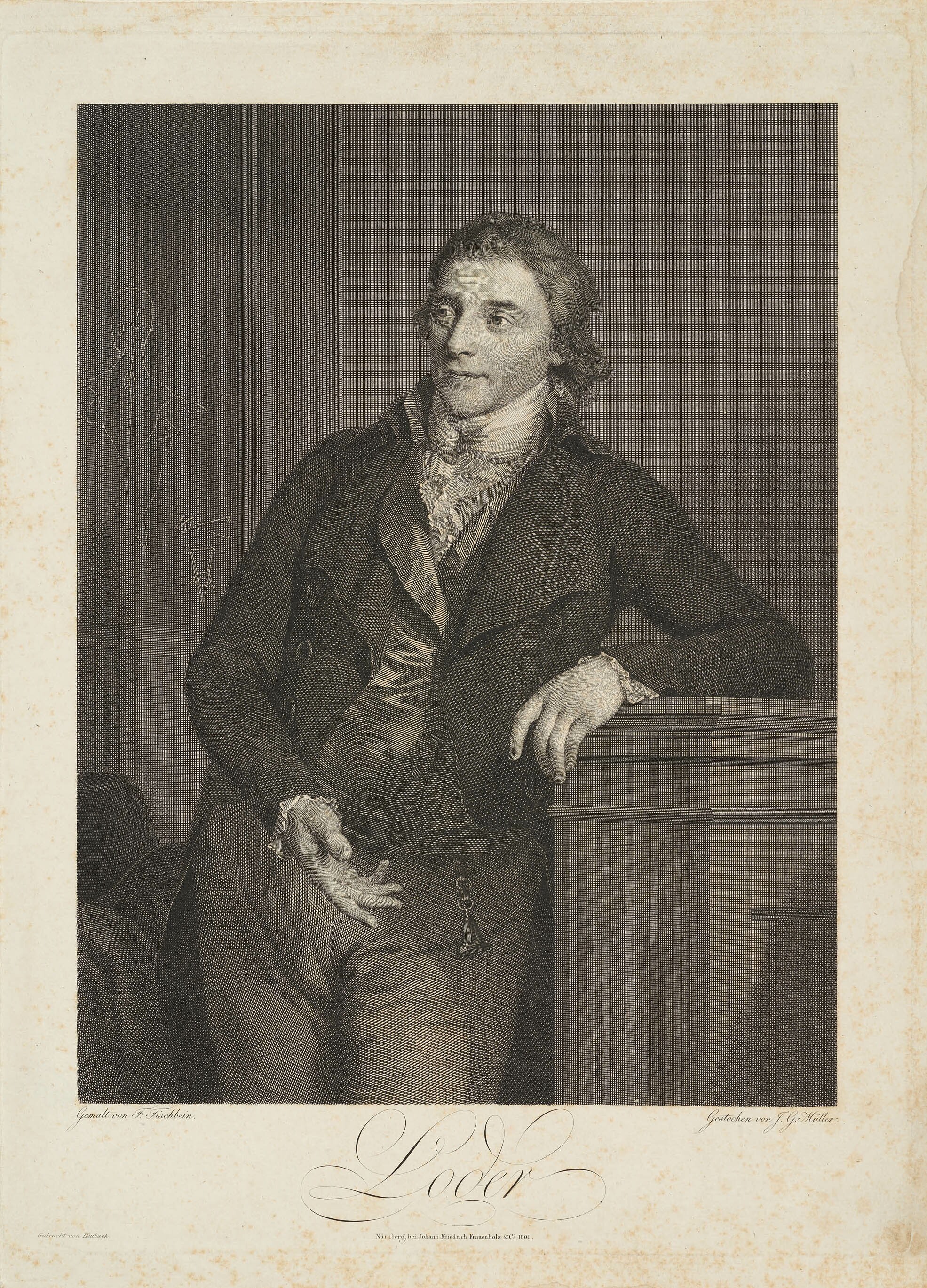 Johann Gotthard von Müller, Bildnis Justus Christian Loder