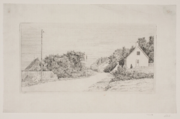 Carl Bloch, Landevejen mellem Husene. Ellekilde.