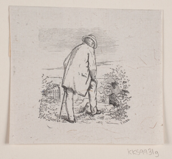 F. Hendriksen, Illustration til "De sidste timer", digt af H. J. Greensteen