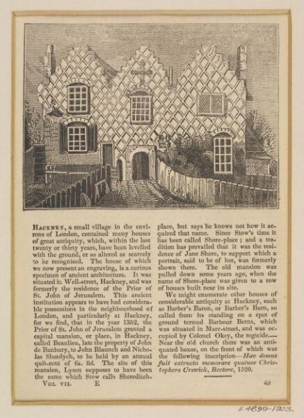 Unknown, The Pilgrim's House, Hackney