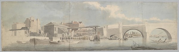 Samuel Scott, Westminster Bridge, the Surrey side