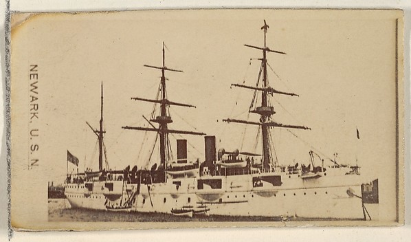 Allen & Ginter, Newark, U.S.N., from the Famous Ships series (N50) for Virginia Brights Cigarettes