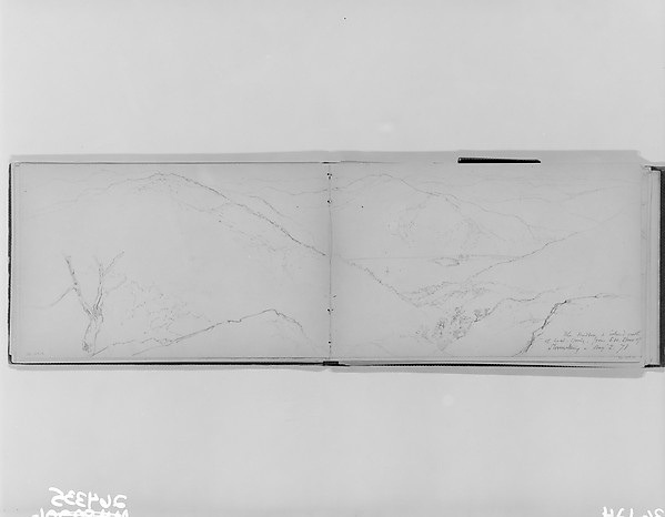 Daniel Huntington, The Hudson, Storm King, 1871 (from Sketchbook)