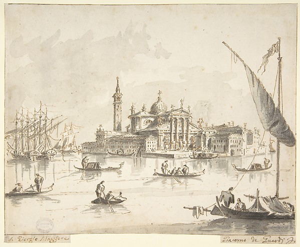Giacomo Guardi, The Island of San Giorgio Maggiore, Venice