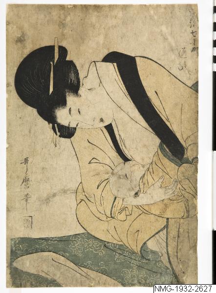 Kitagawa Utamaro, Träsnitt, Bildkonst, Woodcut, Woodblock, Print