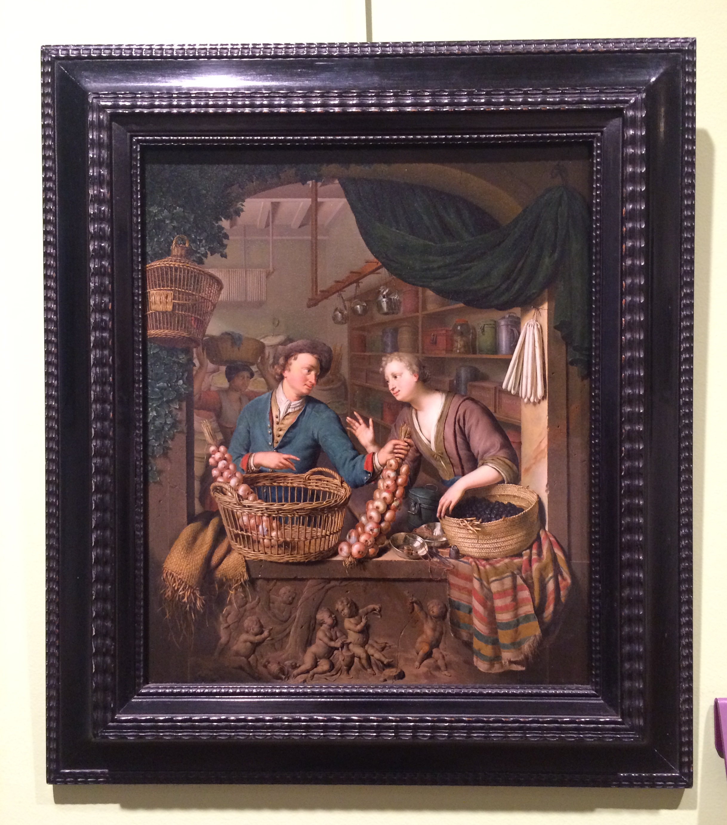 Frans van Mieris the Elder, the onion Seller