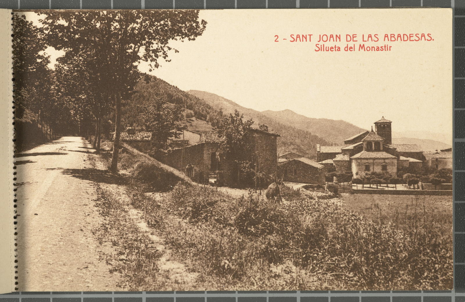 Desconegut, 2 - Saint Joan of las Abadesas. Silueta of the Monastir