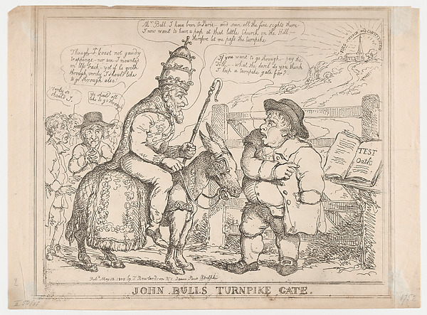 Thomas Rowlandson, John Bull's Turnpike Gate