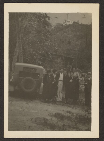 Louis Fleckenstein, [Group Portrait by Car]