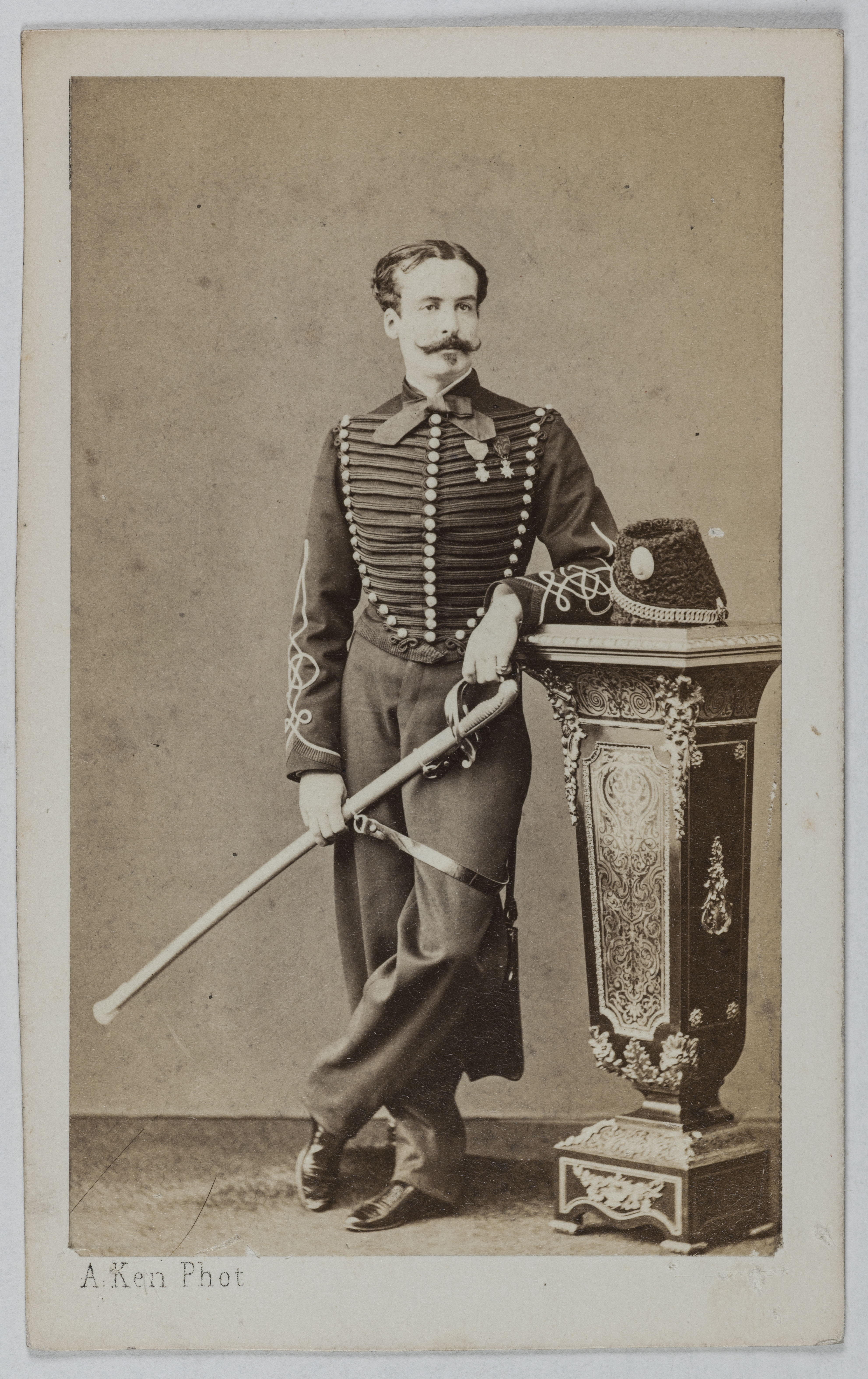 Alexandre Ken, Portrait d'Antoine Ezpeleta (baron de, 1837-1909?) (aide de camps du général Billot)