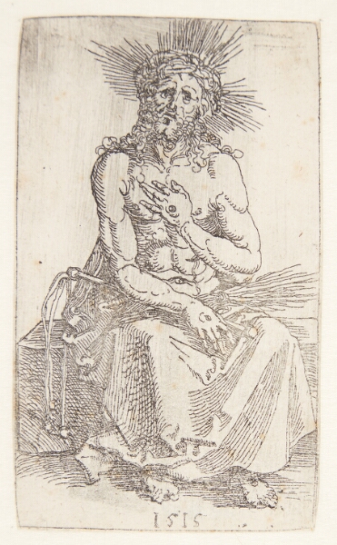 Albrecht Dürer, Christus som smertensmand, siddende