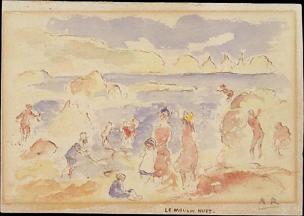Auguste Renoir, Beach Scene