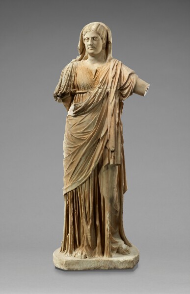 Unknown, Right Shoulder from Statue of a Draped Woman