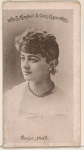 William S. Kimball & Company, Josie Hall, from the Actresses series (N190) issued by Wm. S. Kimball & Co.