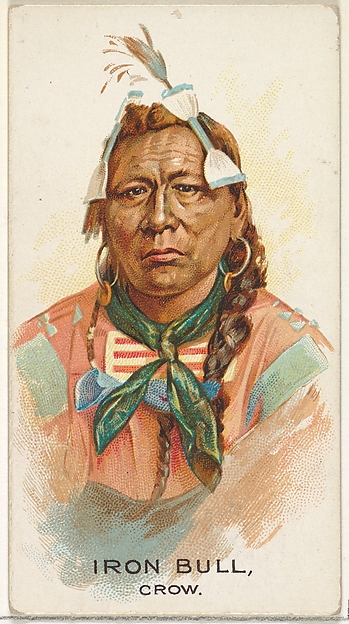 Allen & Ginter, Iron Bull, Crow, from the American Indian Chiefs series (N2) for Allen & Ginter Cigarettes Brands