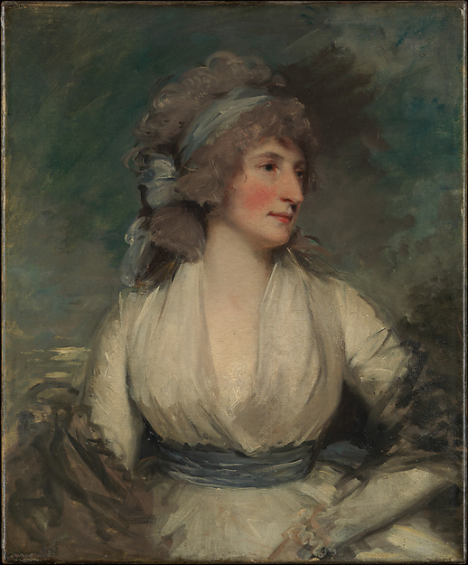 John Hoppner, Portrait of a Woman; (reverse, now covered by relining canvas) Study of a Child's Head