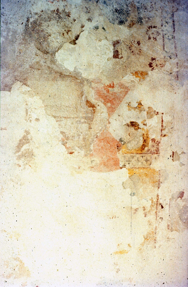Ola Ehn, Lime painting on the south wall of the longhouse in Dalby Church, Uppland 1959