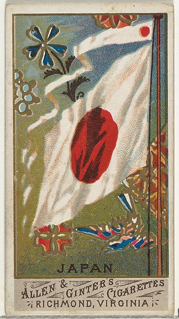 Allen & Ginter, Japan, from Flags of All Nations, Series 1 (N9) for Allen & Ginter Cigarettes Brands