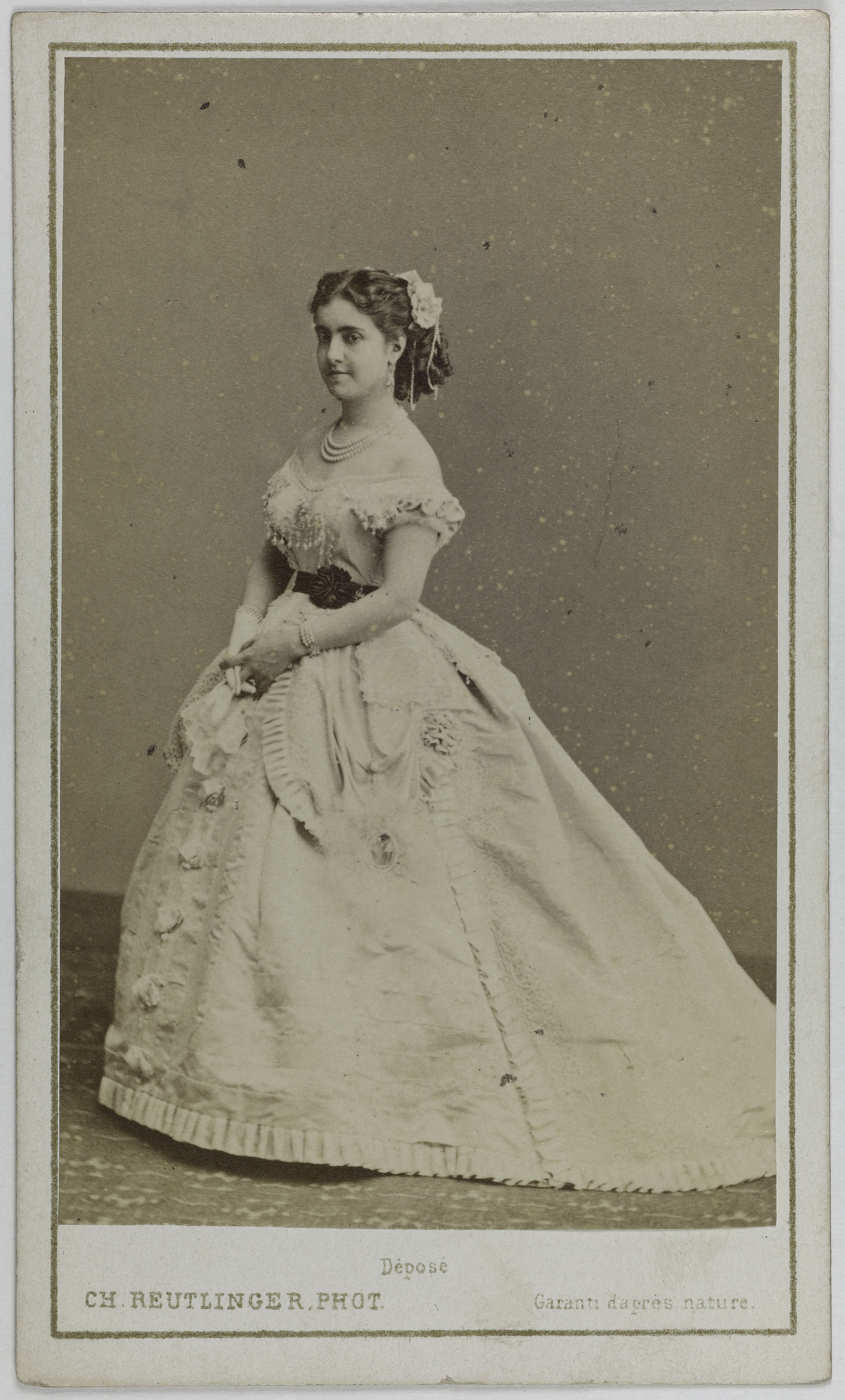 Charles Reutlinger, Portrait de Patti Adelina, (Adela-Juana-Maria, dite), (1843-1919), (chanteuse lyrique)