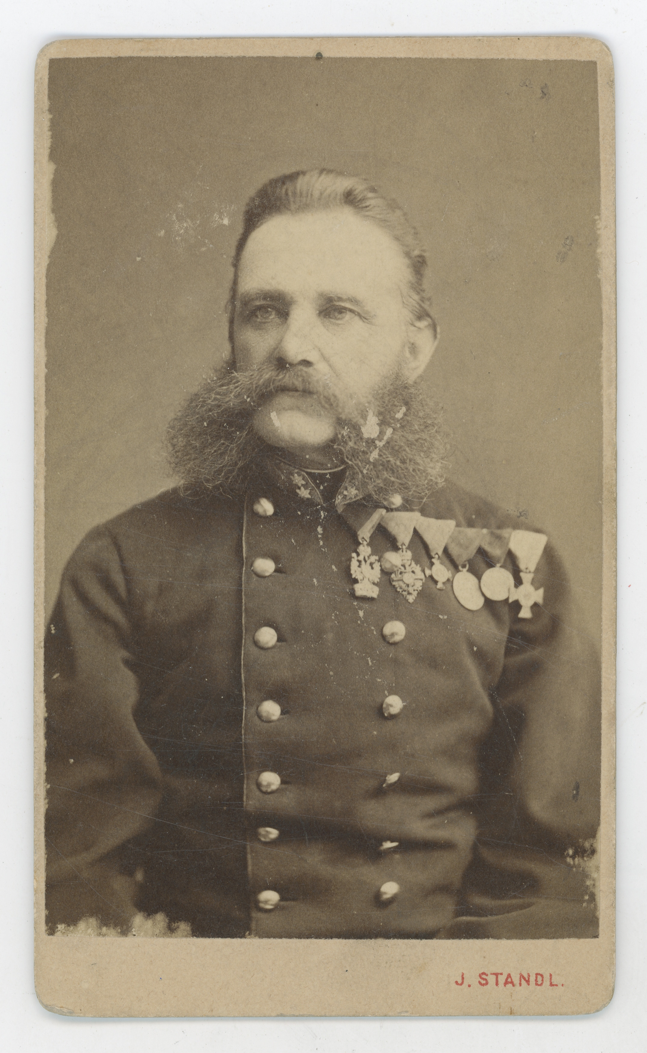 Ivan (27. 10. 1832.––30. 8. 1897.) Standl, Oficir s bakenbartima