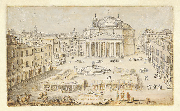 Lievin Cruyl, View of the Pantheon, Rome
