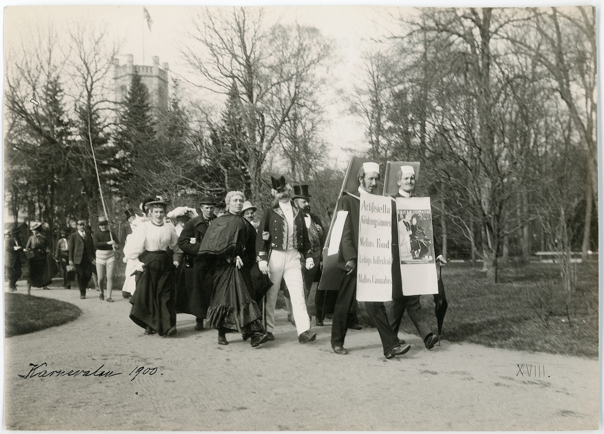 Okänd,, Karneval, Uppsala 1900