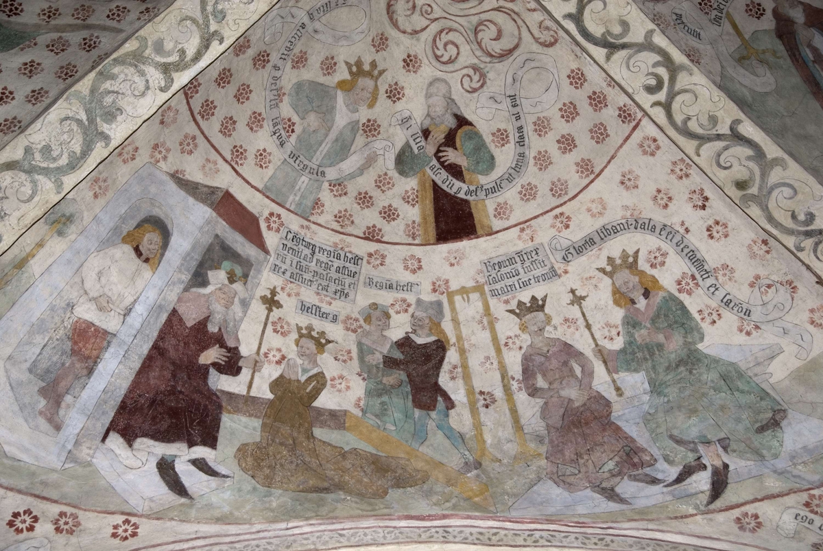 Bengt Backlund, Kalkmålning i Vänge kyrka, Uppland 2009