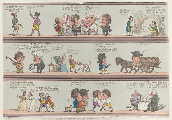 Thomas Rowlandson, Grotesque Borders for Rooms & Halls