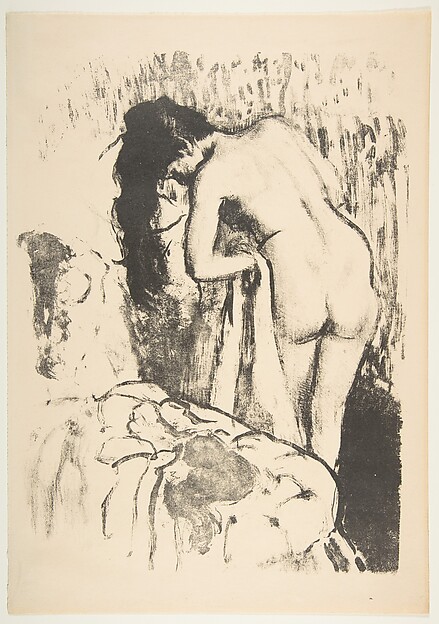 Edgar Degas, Nude Woman Standing, Drying Herself