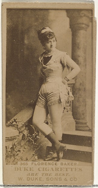 W. Duke, Sons & Co., Card Number 365, Florence Baker, from the Actors and Actresses series (N145-7) issued by Duke Sons & Co. to promote Duke Cigarettes
