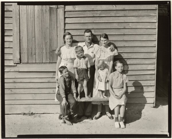 Walker Evans, Sharecropper's Family, Hale County, Alabama / Burroughs Family, Hale County, Alabama