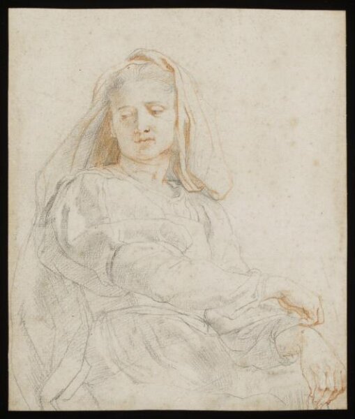 Peter Paul Rubens, Study of a seated woman (The Virgin)