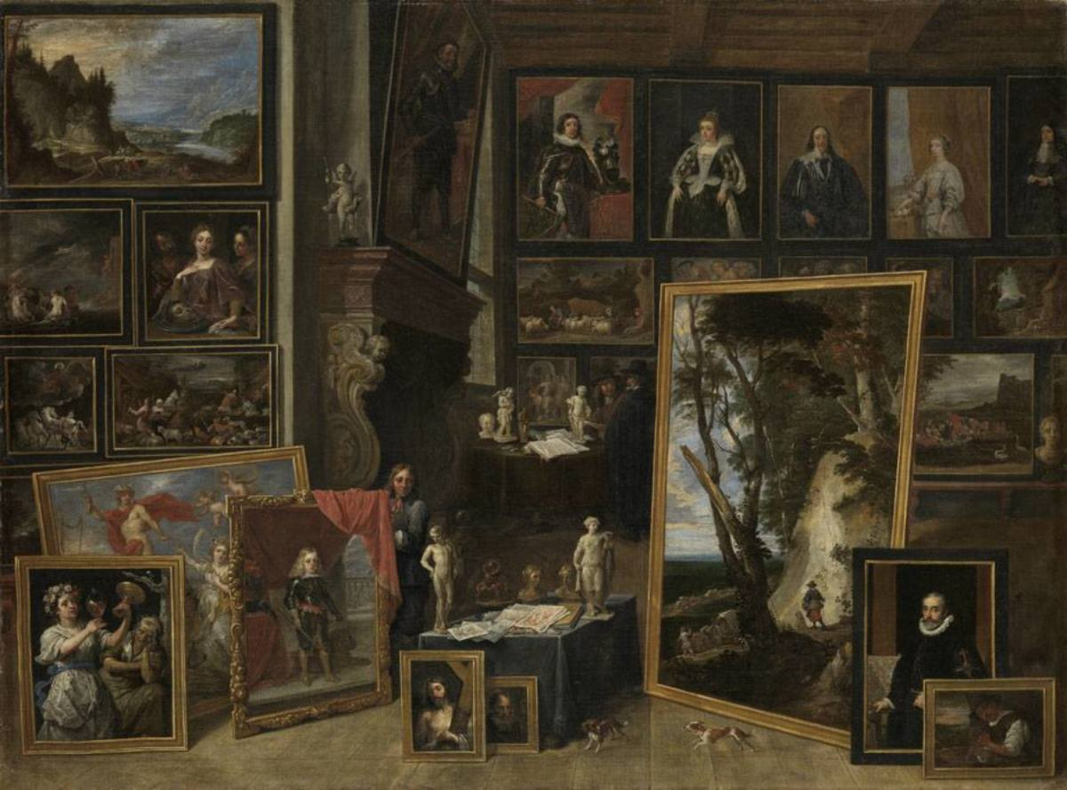 David Teniers the Younger, The Gallery of Archduke Leopold in Brussels (II)