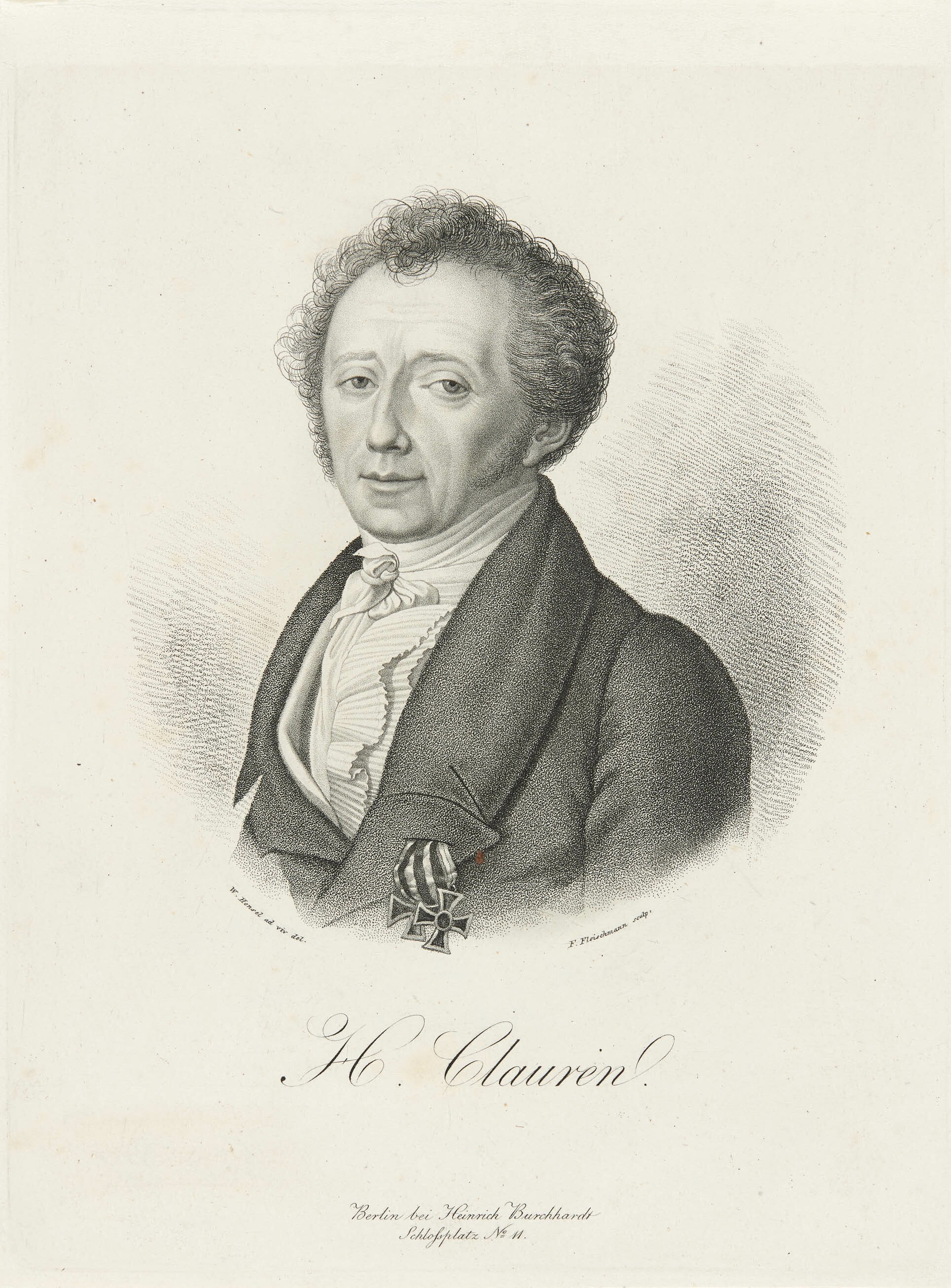 Friedrich Fleischmann, Bildnis Carl Heun (Heinrich Clauren)
