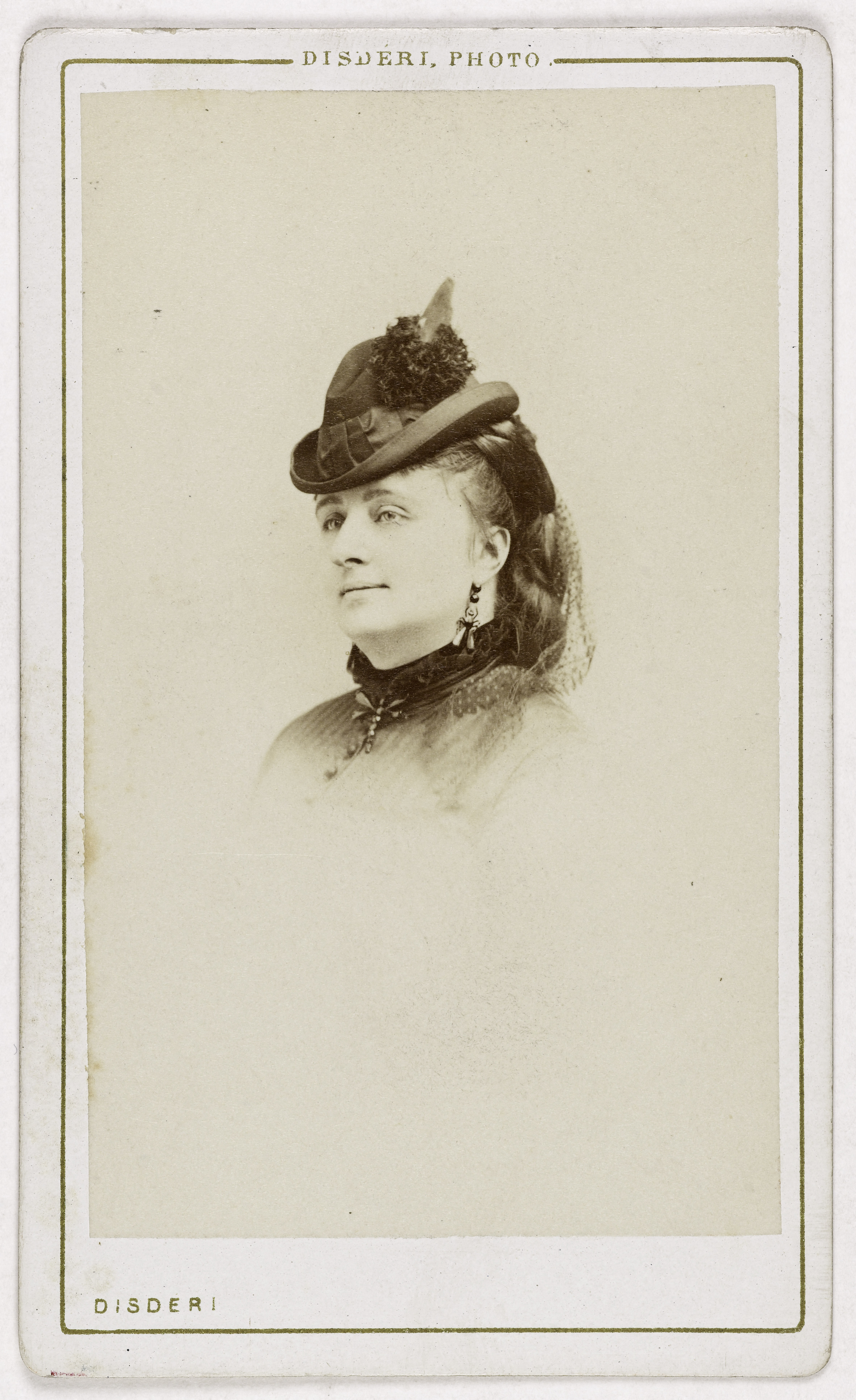 André-Adolphe-Eugène Disdéri, Portrait d'Hortense Schneider, (comtesse de Bionne, 1838-1920), (actrice)