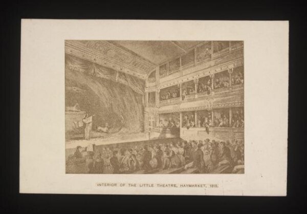 Unknown, Interior of the Little Theatre, Haymarket, 1815