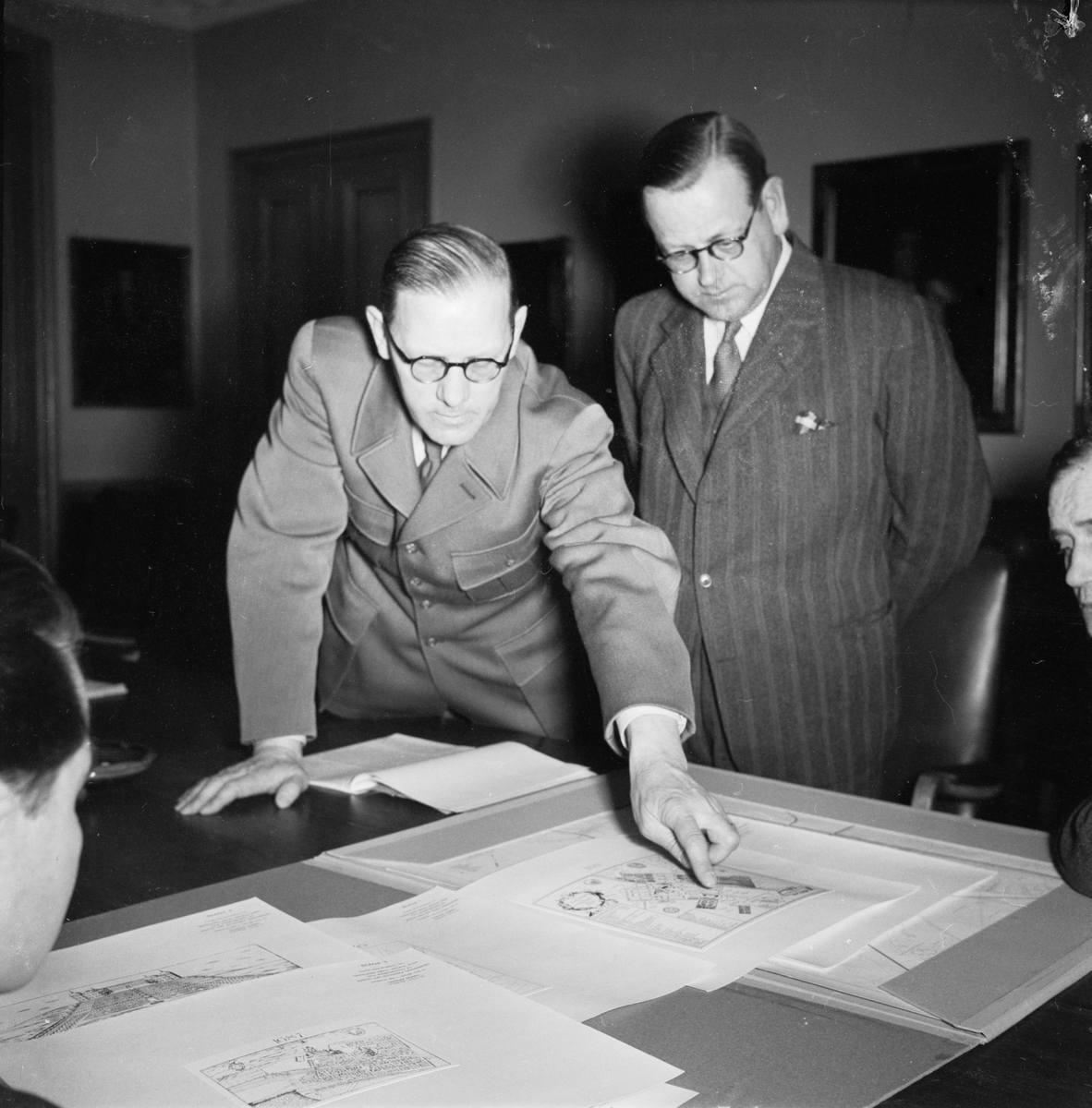 Uppsala-Bild, New Road Plans, Uppsala 1948