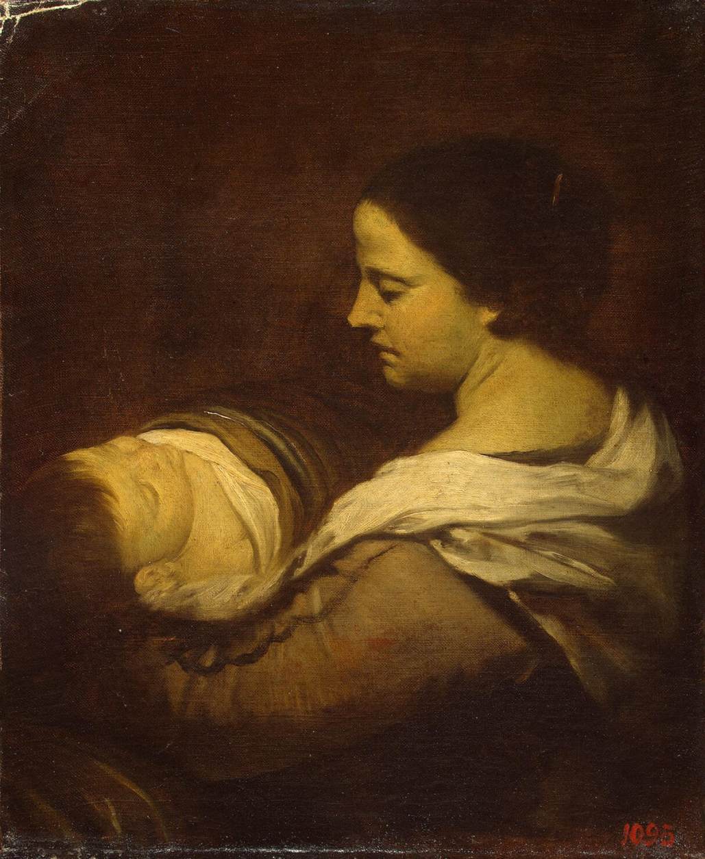 Juan Bautista Martínez del Mazo, Woman with Sleeping Child