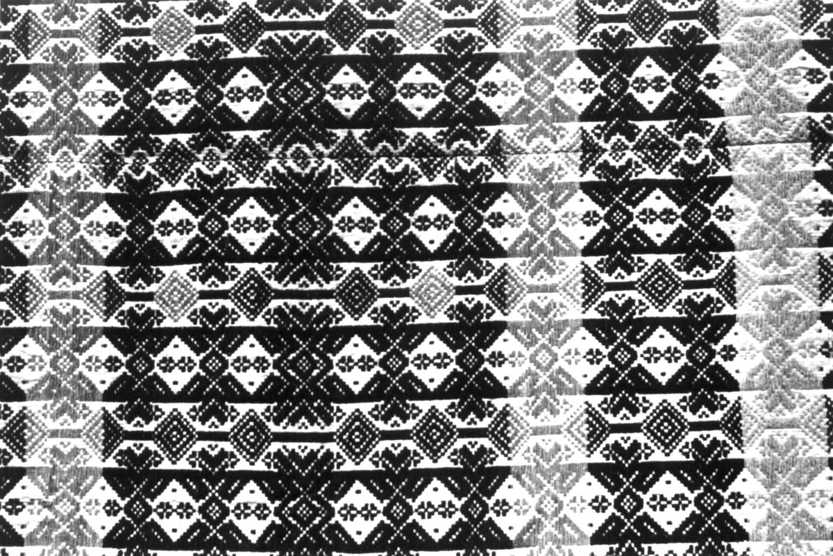 Anna Grostøl, Detalj av åkle antagelig fra 1840-tallet. Røros, Sør-Trøndelag 1939.