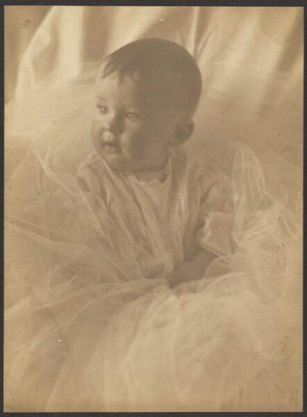 Louis Fleckenstein, [Portrait of a Baby Surrounded by Tulle]
