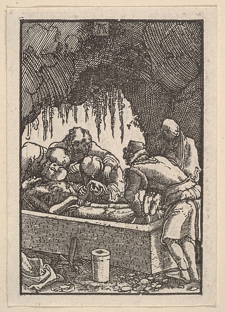 Albrecht Altdorfer, The Entombment, from "The Fall and Salvation of Mankind Through the Life and Passion of Christ"