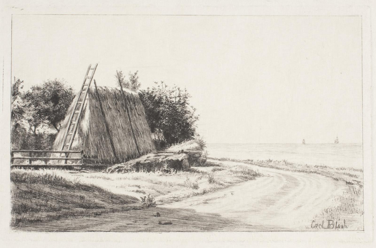 Carl Bloch, Landskabet med høstakken