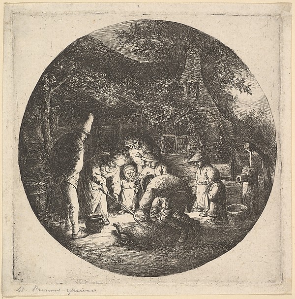 Adriaen van Ostade, Pork  Butcher