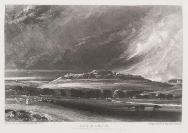 Constable, John RA, OLD SARUM. "HERE WE HAVE NO CONTINUING CITY." ST. PAUL