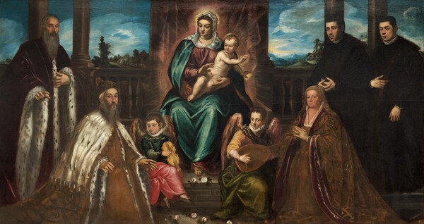 Jacopo Tintoretto, Doge Alvise Mocenigo and Family before the Madonna and Child