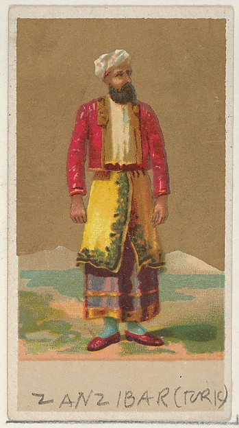 Allen & Ginter, Zanzibar (Turk), from the Natives in Costume series (N16), Teofani Issue, for Allen & Ginter Cigarettes Brands