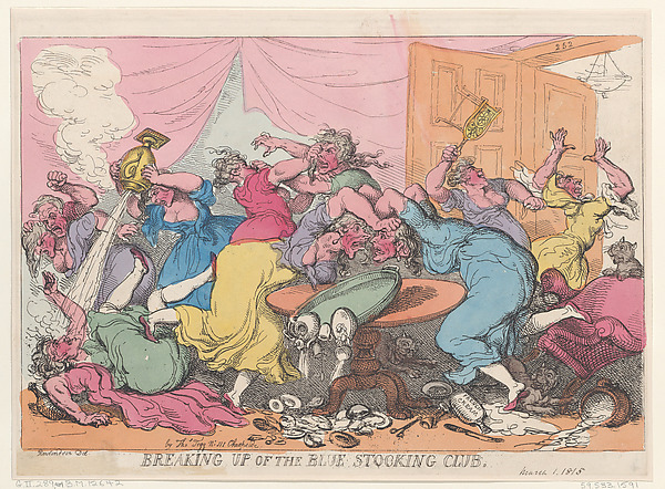 Thomas Rowlandson, Breaking Up of the Blue Stocking Club