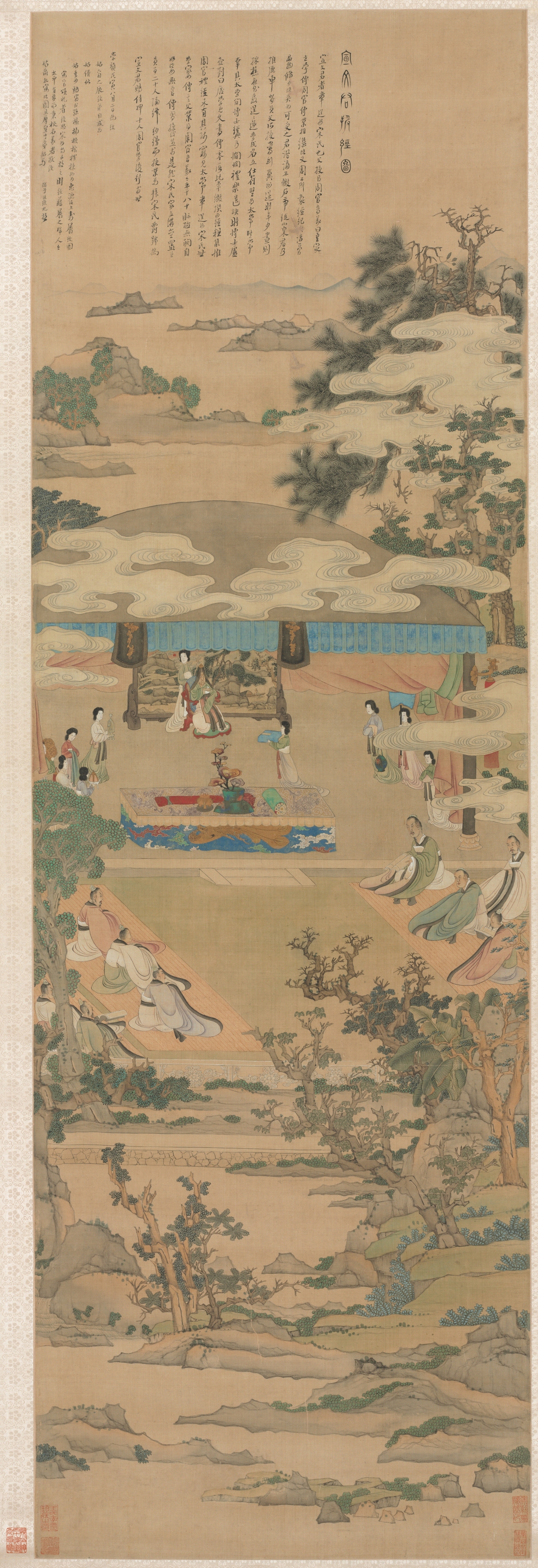 Chen Hongshou, Lady Xuanwen Giving Instruction on the Rites of Zhou